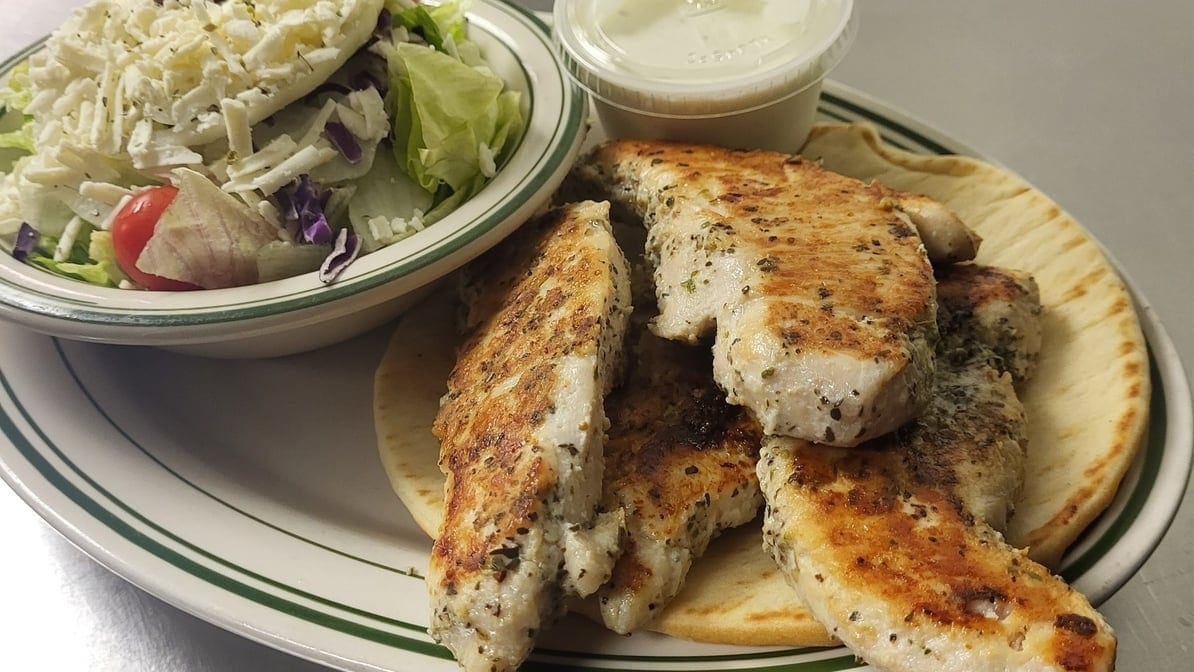 Chicken Gyro Platter.