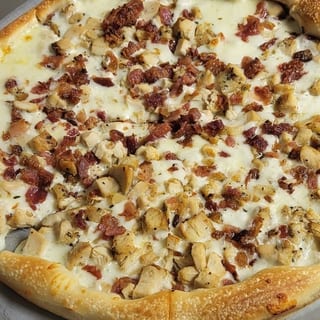 Bacon Chicken Ranch Pizza
