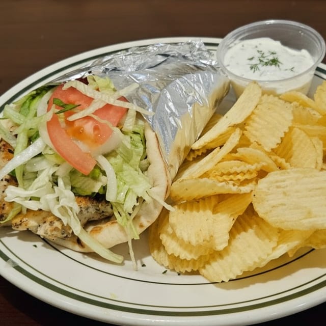Chicken Gyro Sandwich.